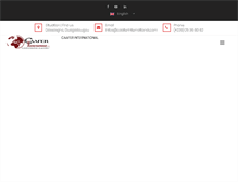 Tablet Screenshot of caaferinternational.com